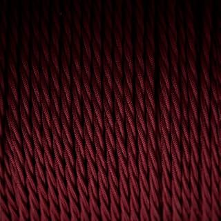 10 Meters, 3Core Round Dark Blue Colour Braided Cable Electric Wire Vintage Flex Fabric Lighting_Wire_Cable (Dark Blue, 3 Core Round Cable)