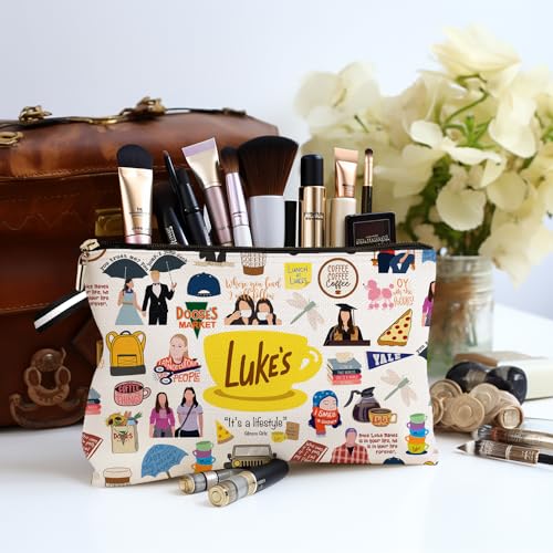 TV Show Gift Makeup Bag, Gilmore Inspired Cosmetic Bag Luke's Fans Gift Makeup Zipper Pouch Bag, Luke's Fan Gift for Women Female Best Friends Women Birthday Graduation Christmas4