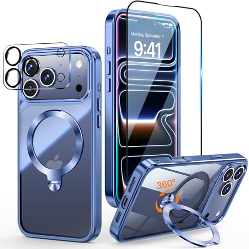 yOdیZbgIiȃ^bNzOYR iPhone 17 PropNA P[X Magsafe Ή[360°]CD X^hE10 JeXg][bLop[EiPhoneꑮF][JیƃKXtBt]Xgbvz[t