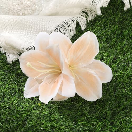 3 Pinzas para el Pelo Flor hawaiana para Mujer miniatura 4
