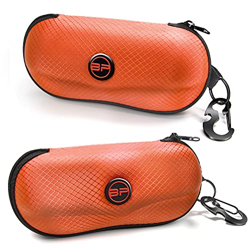 Image of BLUPOND Sunglasses Case Semi Hard EVA Shell with Metal Hanging Hook Belt Clip Sun Glasses Storage