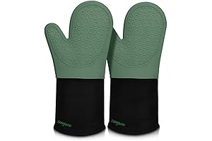 Sunwoo Extra Long Silicone Oven Mitts for Outdoor Grill