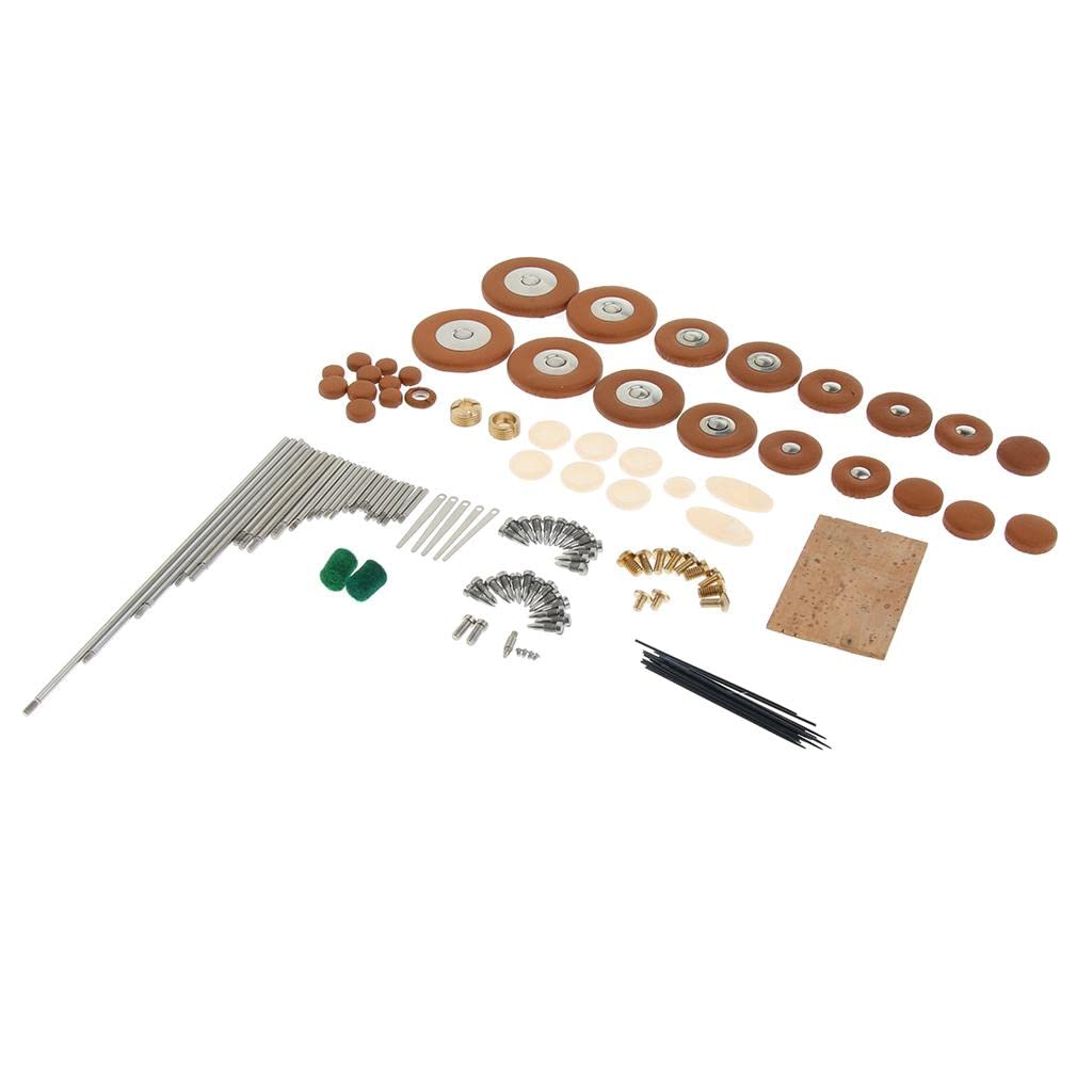 Kit de mantenimiento de reparación de saxofón soprano para piezas de instrumentos de viento