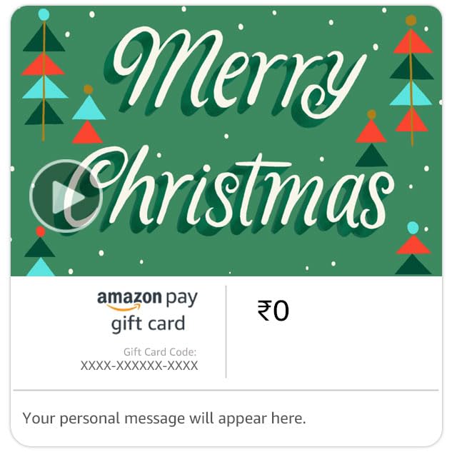 Amazon.in: Amazon Pay eGift Card - Merry Christmas - Animated: Gift Cards