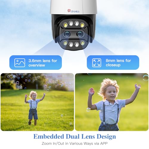 Caméra surveillance WiFi extérieure pour protéger la maison avec vision nocturne couleur