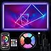 RIWNNI Ruban LED TV 3M, Bande LED RGB Multicolor avec Télécommande et Contrôle APP, Synchroniser avec Rythme de Musique, Étanche Bande LED Lumineuse pour 40"-65" HDTV/PC Moniteur, Alimenté par USB