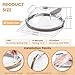 Microwave Splatter Cover for Food, Upgraded Microwave Cover with Water Steamer, Integrated Handle, Plate Covers, Splatter Guard, Cookware Lid, House Essentials for Gift, 10 Inch