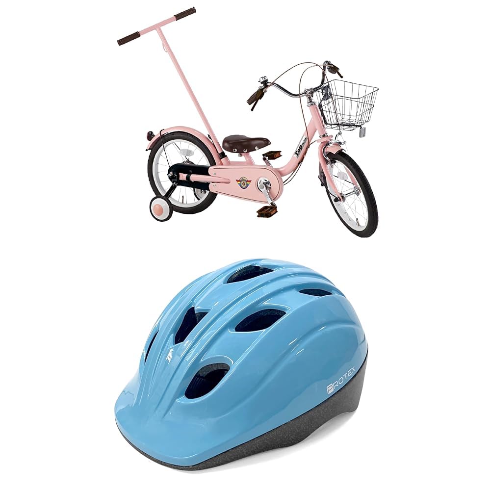 Amazon | 【セット販売】トップ(Top) いきなり自転車 16インチパステル 