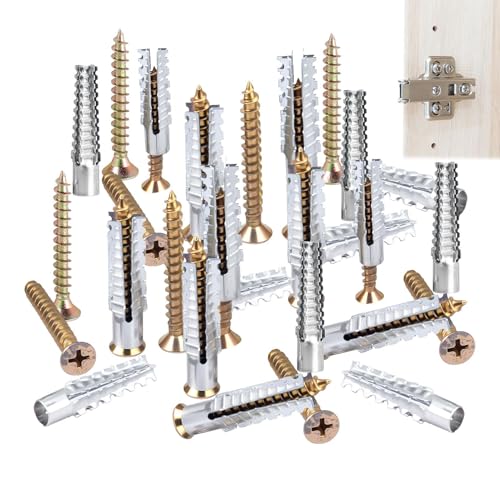 Tornillos para paneles de yeso – Fijaciones de pared para falsos techos | Tuercas de hardware para antenas estanterías chapado perforación montaje cuadros armarios estantes armario