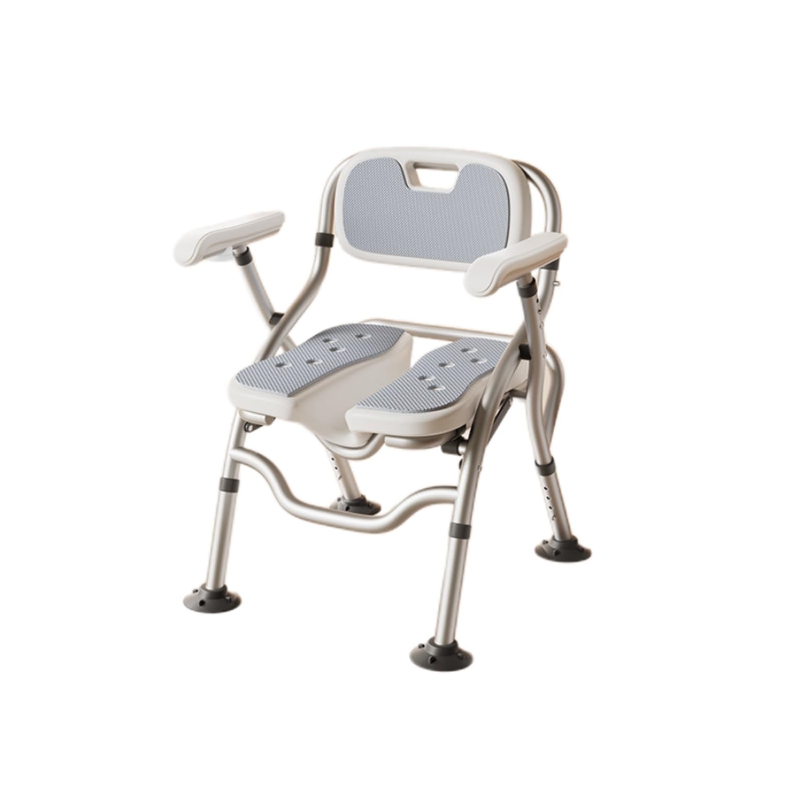 Chaise de douche ergonomique Style 2 avec support de pommeau intégré