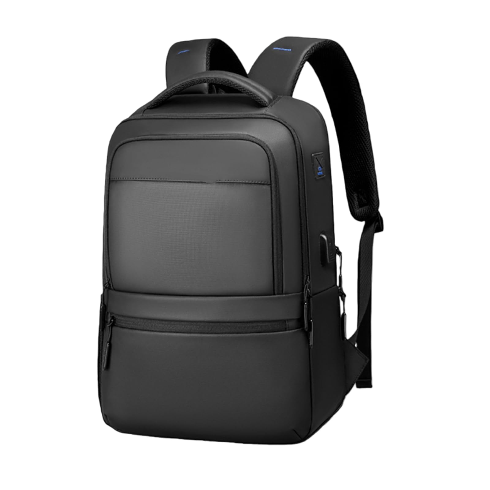 Gyios backpack Multi-layer Laptop Backpack, Water Repellent Rucksack For Work, Students And Daily Commute-black
