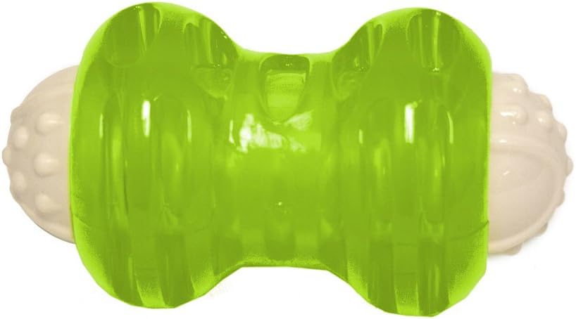 Hyper Pet Hyper Squawkers Dog Bone Durable Dog Toy Designed from TPR and Nylon with an Enticing Giggle Noise