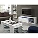 Habitdesign Modulo de TV Moderno, Mueble Salon, Modelo Blue-Tech, Color Blanco Brillo...