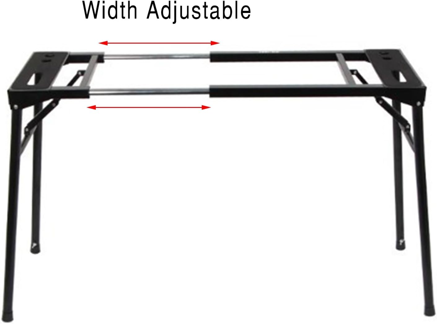 H-Shaped Keyboard Stand, Heavy Duty Keyboard Stand, Adjustable Width and Height Keyboard Stand, Can Play Piano Easily for Home and Studio, Black, 85235，Black，Black