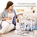 Baby Nail File Electric Baby Nail Care Set with LED Light, Baby Nail Clipper Electric for Newborn/Infants/Adults Toenails and Fingernails, 7 Grinding Head Replacement Pads, Grey