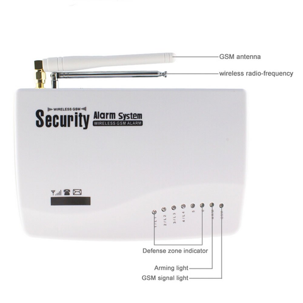 Doble puerta ventana Detector de movimiento inalámbrico sensores mando a distancia casa GSM alarma de seguridad antirrobo