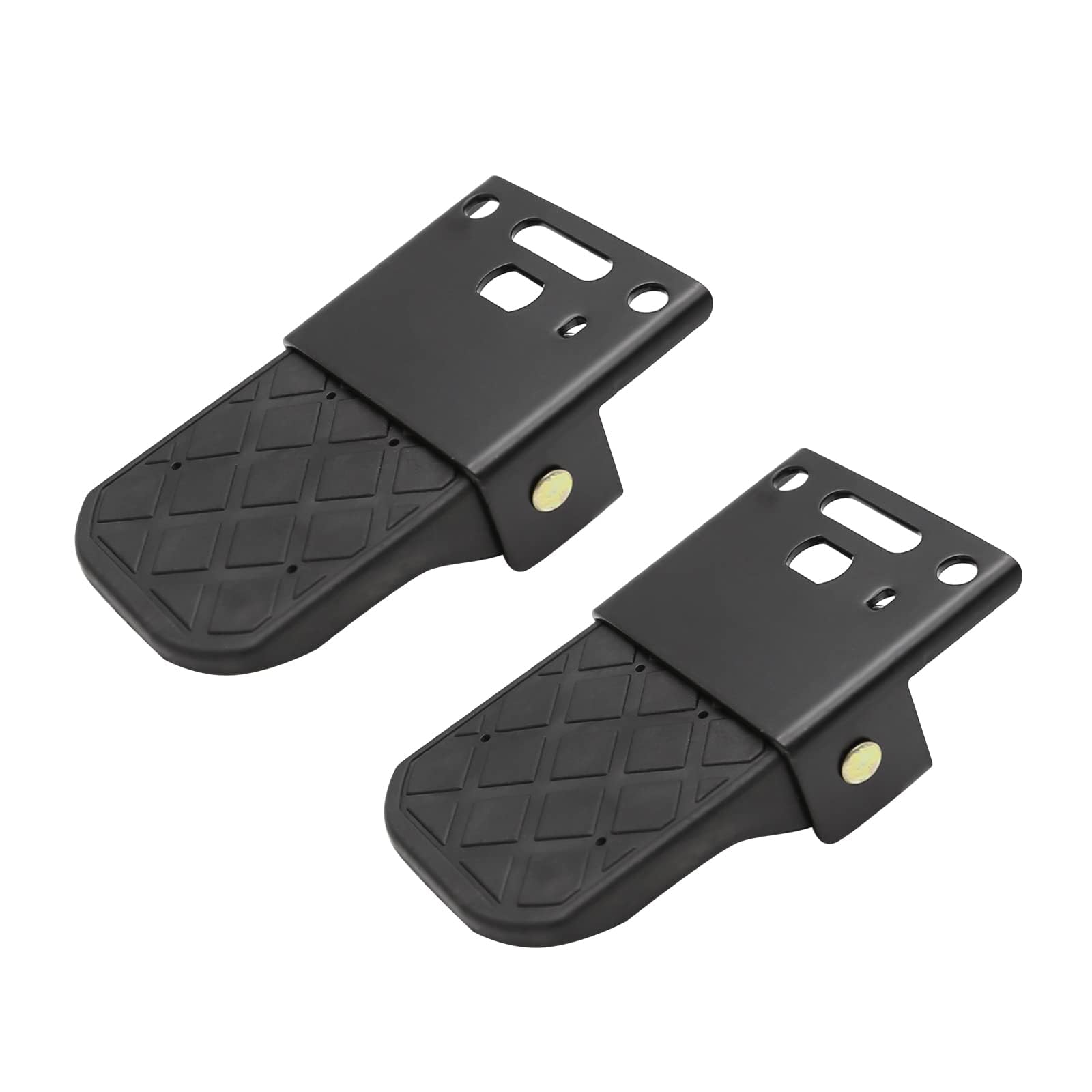 Four Wheeler Foot Pegs Pairs Metal and Non-Slip Tread ATV Foot Rests for Four Wheeler Rear Passenger Foot Peg Universal ATV Replacement for Polaris