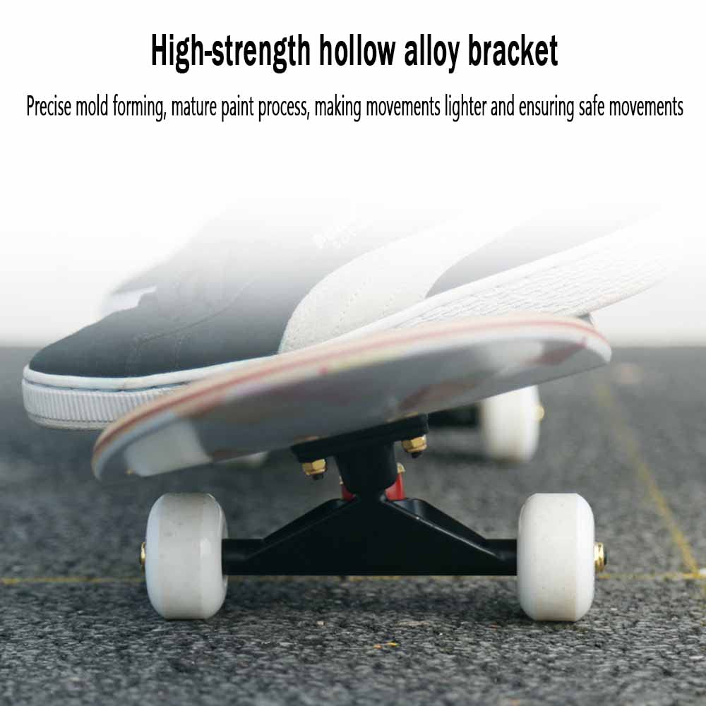 WHOJS Skateboard 31 "x8 Patinetas estándar por Niños Adolescentes Adultos Arce Canadiense de 7 Capas, Tabla de Skate de Doble Patada por Profesionales Principiantes 【Selección de Color y Motivo】