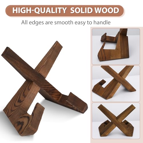 Marsiqu B1012517-17 Wooden Cookbook Display Stand Holder - Adjustable thumb #2