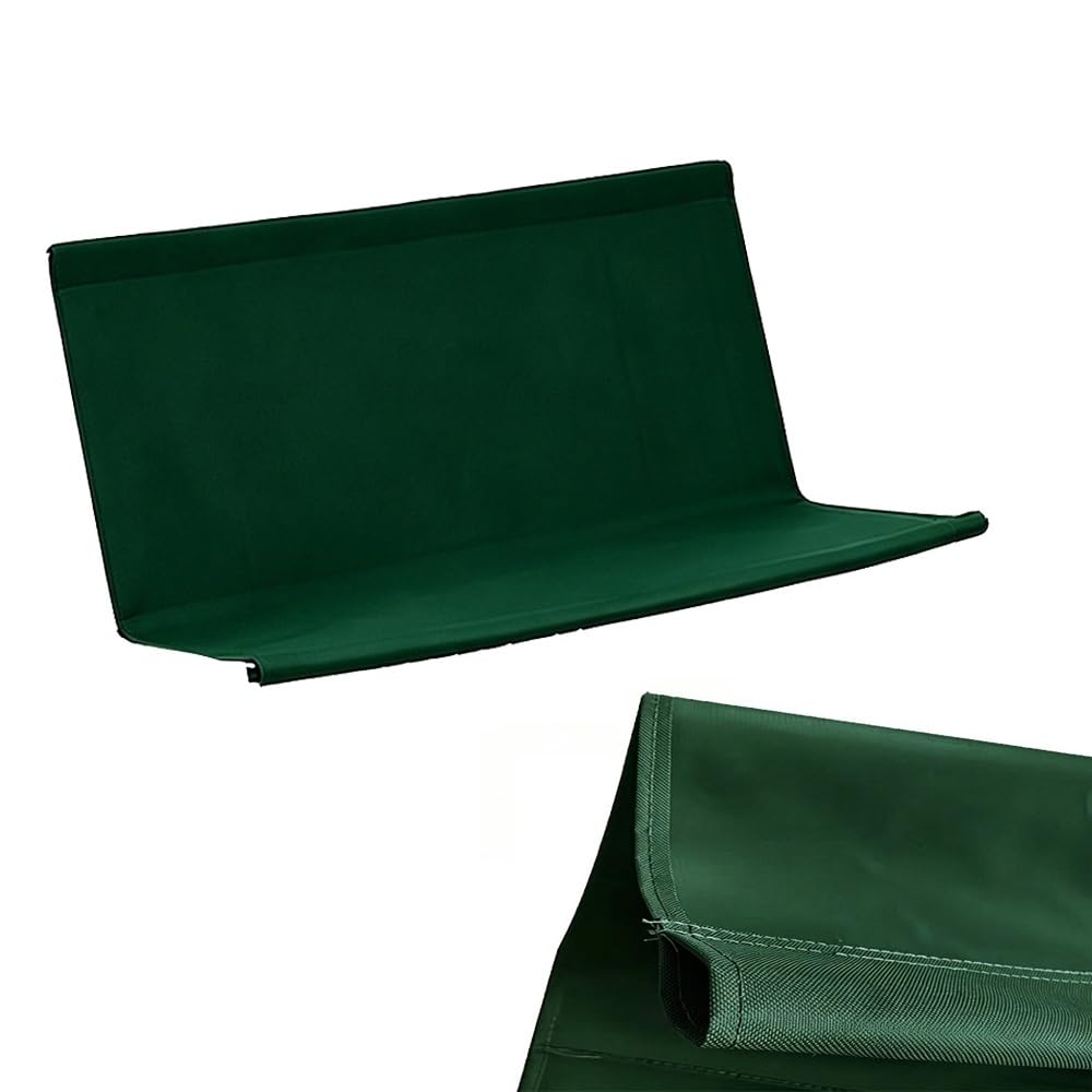 ZYXQQJ Swing Replacement Seat Cover Swing Chair Cushion Cover For Porch Patio Garden 600D Oxford Waterproof Seat Replacement Fabric(Dark green,148x50x50cm)