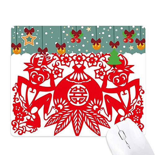 Tapis de souris Singe du Zodiaque Chinois en caoutchouc pour bureau et jeu