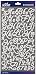 Sticko Alphabet Aphrodite Stickers, Small, White