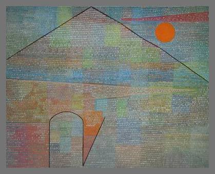 Paul Klee 'Ad Parnassum' Leinwanddruck 50x75cm - Wandkunst Für Wohnzimmer & Schlafzimmer