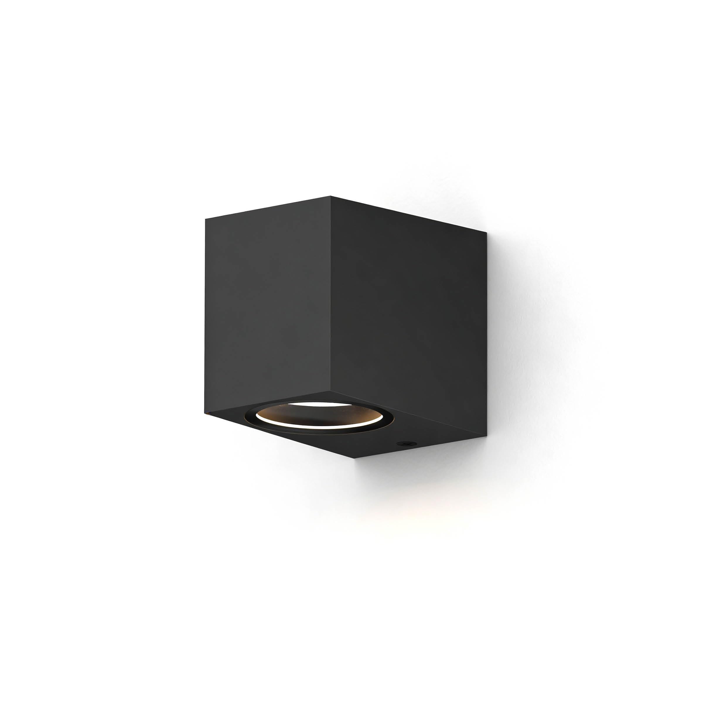 Calex Black - Outdoor Wall Light Sanremo, Downlight, Gu10, Ip54 Waterproof, Indoor And Outdoor,