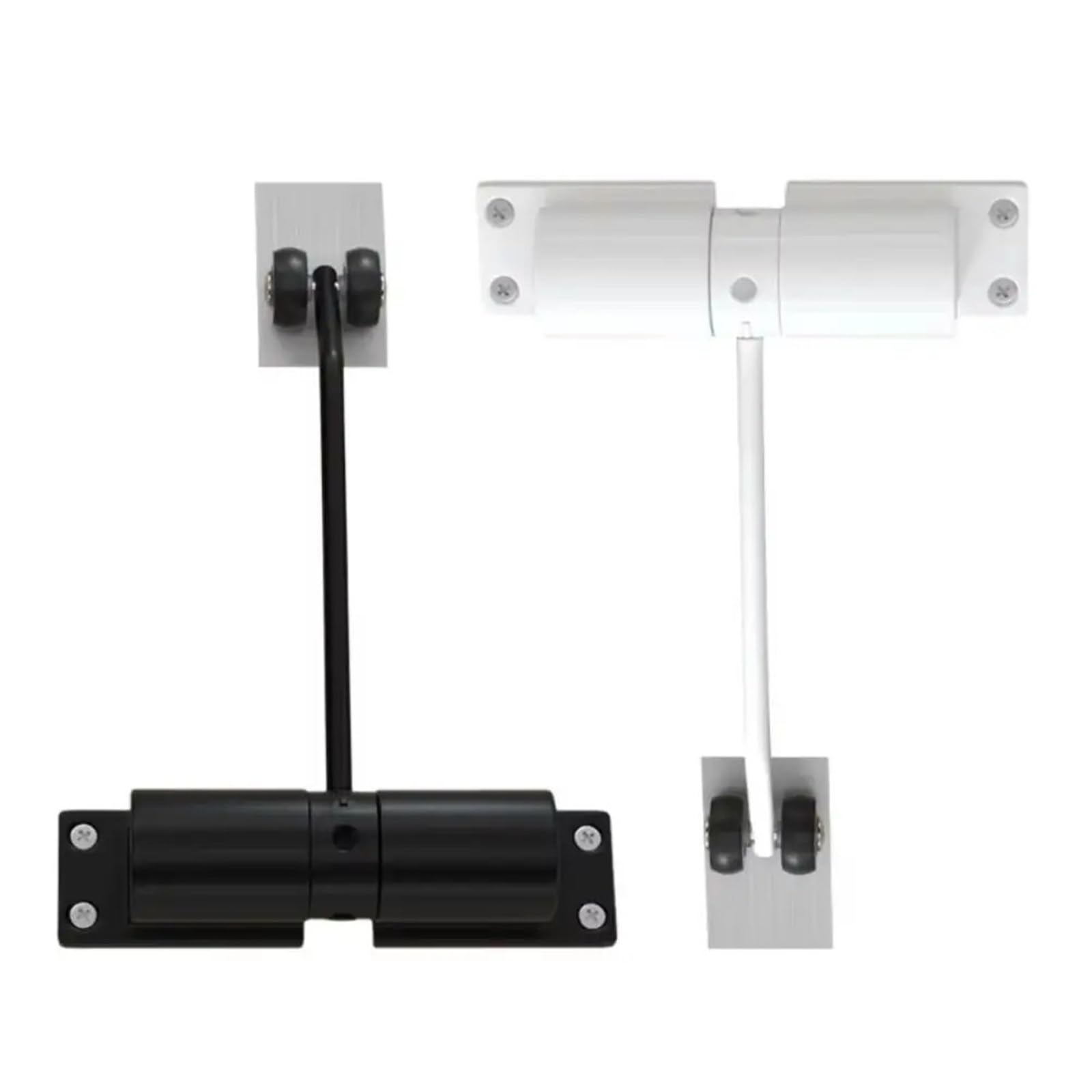 Kdhcvkz White 1Pcs Adjustable Door Closer Stainless Steel Door Stopper(White)