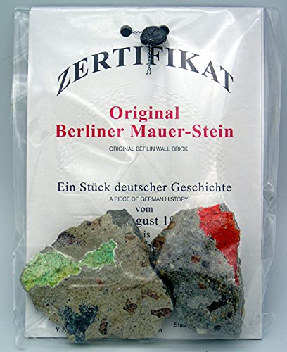 Large Authentic Piece Of The Berlin Wall With Certificate Of Authenticity - Historic German Artifact Souvenir From Europe #TOP2