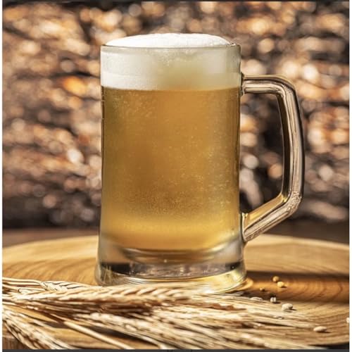 Image of Pasabahce Glass Party Beer Mugs (Clear, 500 ml) - Set of 2