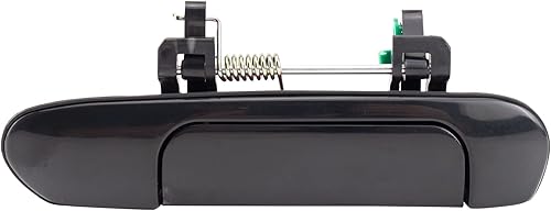 Miniatura 54 de TRQ Manija de la puerta exterior trasera izquierda del lado del conductor negra compatible con Honda Civic 2001-2005