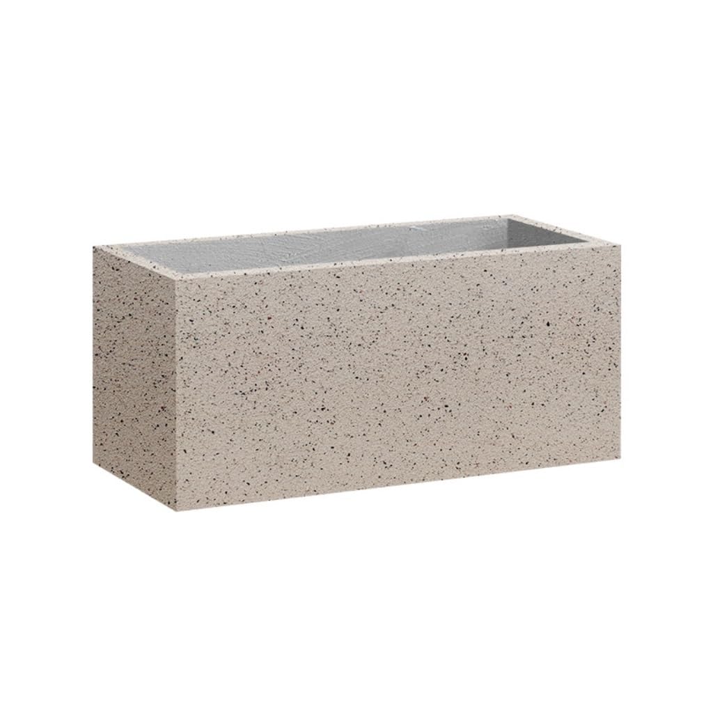 GELASIGE Flower Pots Cement Flower Pot Flower Box Home Gardening Home Furnishing Balcony Planting Box Outdoor Flower Pots(B)