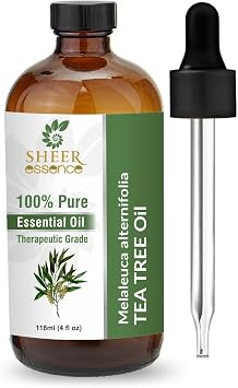 Tea Tree Essential Oil 118 ML 4 Fl. Oz | 100% Pure Natural Undiluted Uncut Therapeutic Grade Essential Oil