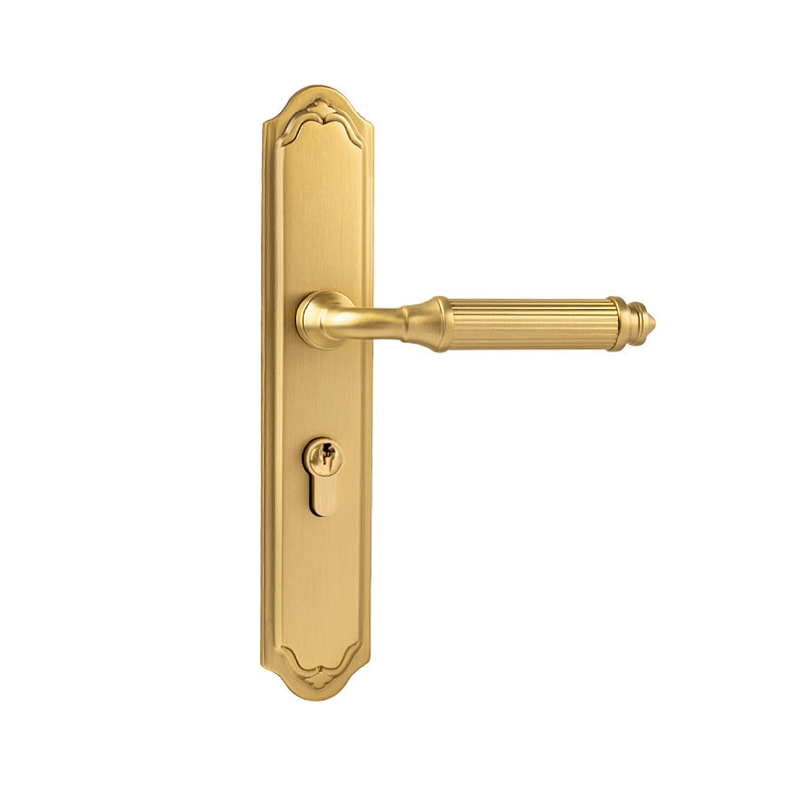 WGZXYSWI Brass French Door Lock Wooden Door Brass Lock Indoor