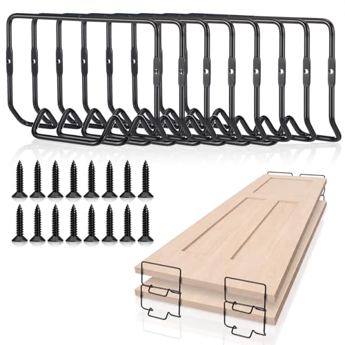 Frienda 8 Pack Door Painting Stand with Screws Metal Stackable Door Paint Stand Holder Support Painters Painting Tools for Paint Drying Rack Accessories