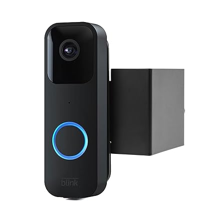 QLoztyse Blink Doorbell Camera Mount - Anti Theft Wireless Video Doorbell Holder for Apartment Door Adjustable Mounting Bracket Accessories No Drill