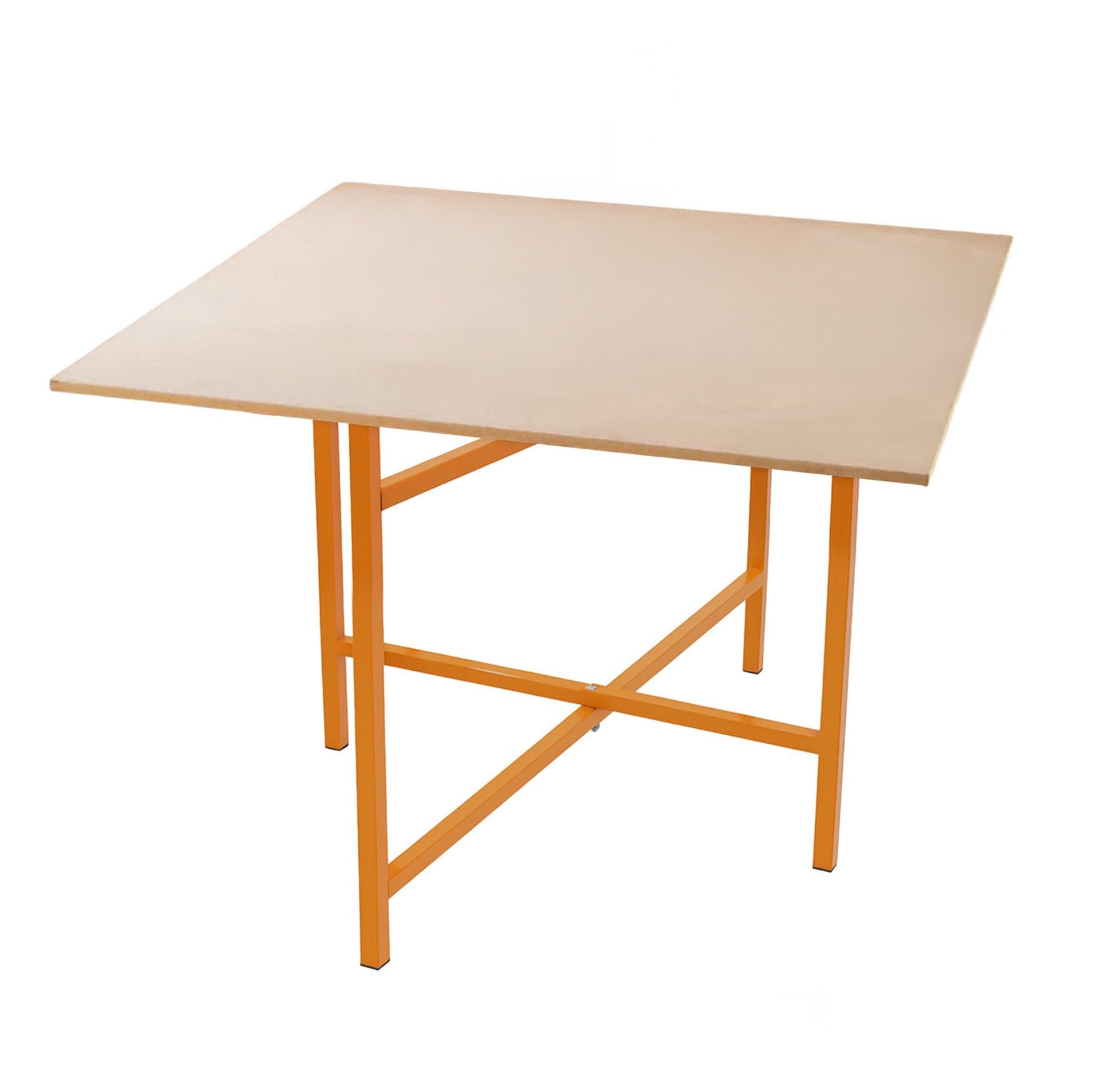 Base para Tableros de Mortero | Set de 10| Soportes Plegables de Acero 25x25mm | Altura 50cm | Capacidad 100kg | Pies Antideslizantes y Kit de Fijación Incluido | Uso Profesional Mortero p/Mampostería