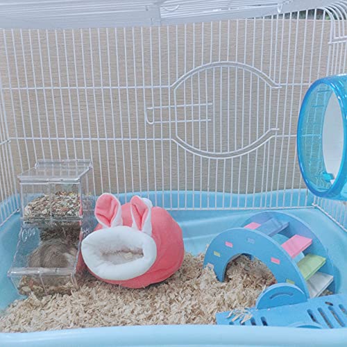 WishLotus Cama para hamster, mini casa de hamster macia e quente fofa antiderrapante para hamster do