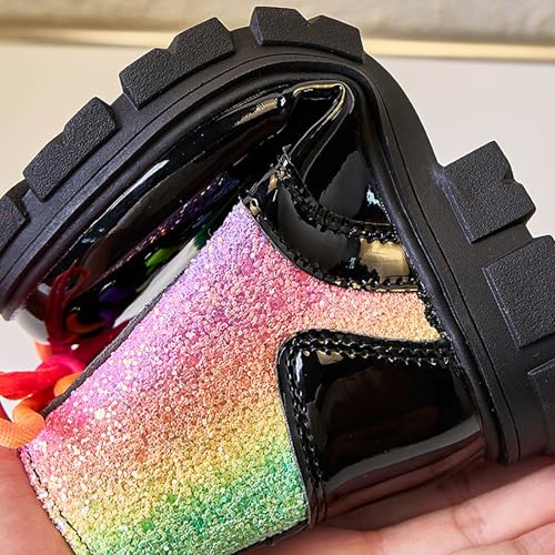 Girls Ankle Boots Kids Toddler Fashion Colorful Side Zipper Design Boots Outdoor Lace Up Boots Casual Shoes Booties3