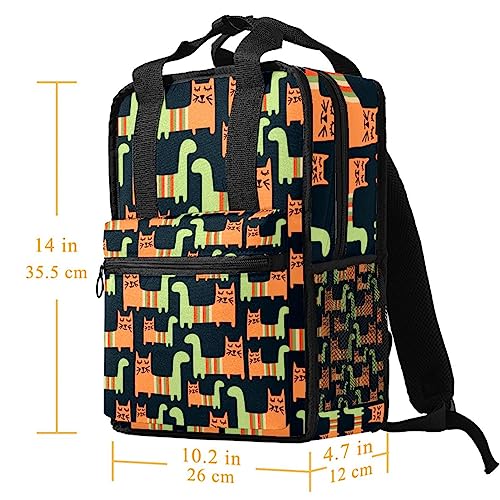 Sac à dos pour garçons motif chats mignons 35cm multicolore - 5