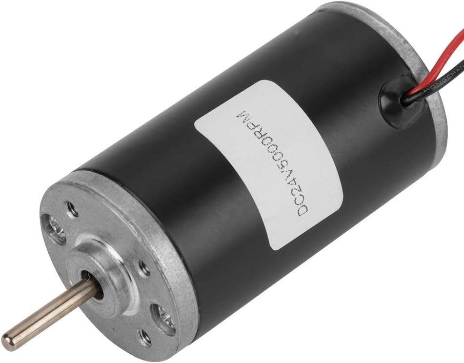 Motores de CC, imán permanente 31ZY 6V / 12V / 24V 3500-8000 RPM Motor de CC de imán permanente de alta velocidad CW/CCW para generador de bricolaje(24v5000)