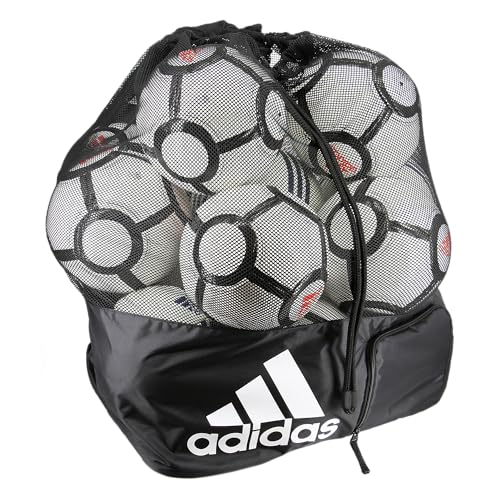 adidas Stadium Ball Bag, Black/White, One Size - Thumbnail 2