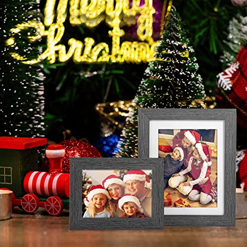 Twing 8 X 10 Picture Frames Set Of 6, Rustic Grey Farmhouse Collage Photo Frames Gallery Wall Frame Set For Table Top And Wall Display #TOP6