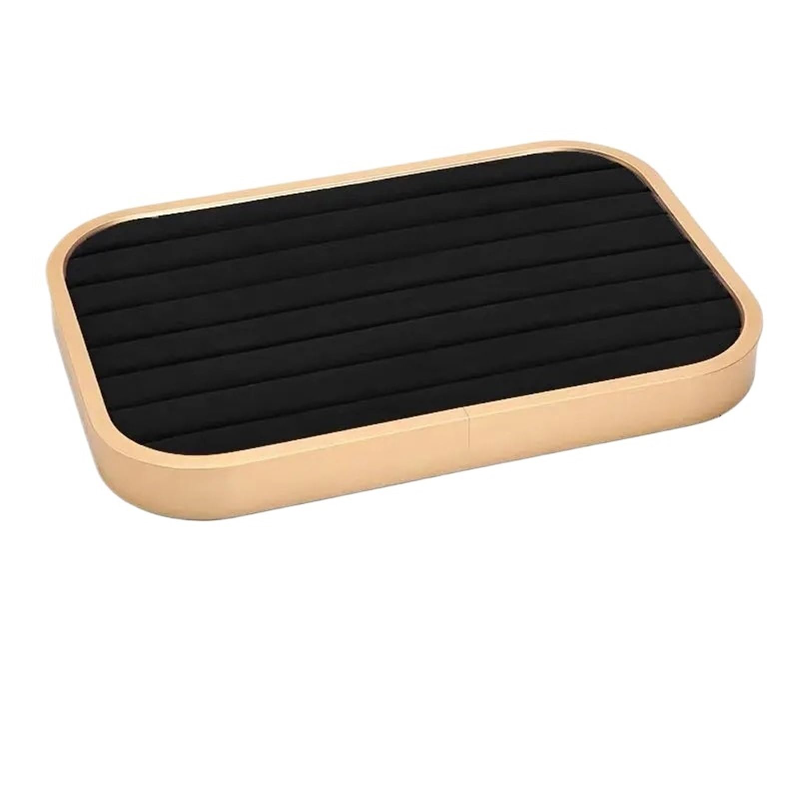 MKYYIOED Jewelry Trays Metal Jewelry Display Tray Necklace Ring Velvet Jewellery Storage