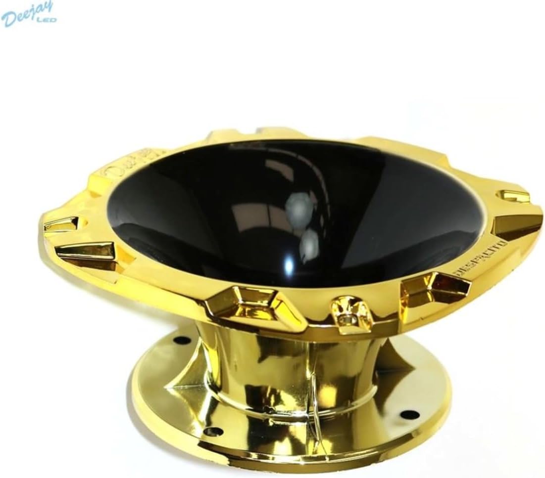 DEEJAY LED TBH2INSHORTBKGOL DJL ショート 2インチ ボルトオンホーン ブラック ゴールド