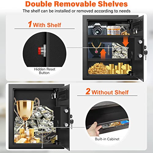 Image of 17.7 inch Tall Wall Safe Between Studs 16 inch Centers | Hidden Wall Safe for Home