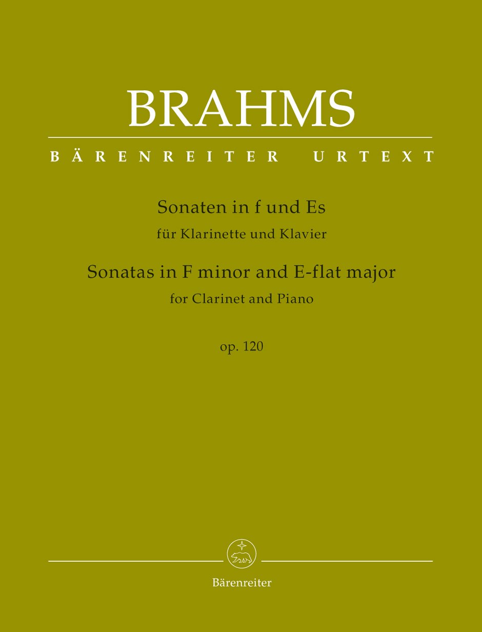 Sonatas in F minor & E-flat major Op.120 (Clarinet & Piano)      Sheet music – January 13, 2015