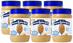 Peanut Butter & Co. White Chocolatey Wonderful Peanut Butter, Non-GMO Project Verified, Gluten Free, Vegan, 16 Ounce (Pack of 6)
