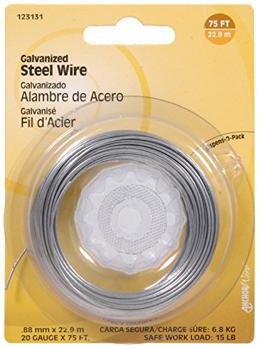Alambre galvanizado de acero general 75 pies